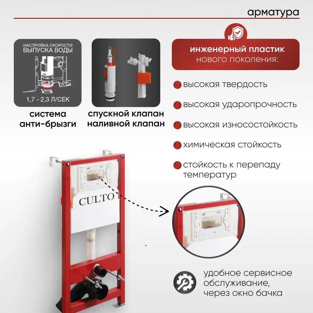 Фото 7 Инсталляция для унитаза CULTO Pneumatic_bl1 Фото 7 Инсталляция для унитаза CULTO Pneumatic_bl1