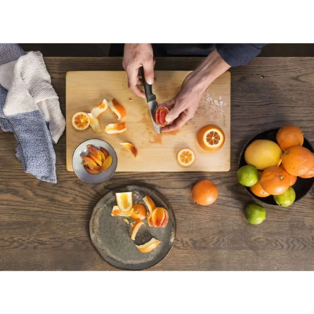 Фото 3 Нож кухонный для нарезки овощей и фруктов FISKARS Hard Edge 9 см (1051777) Фото 3 Нож кухонный для нарезки овощей и фруктов FISKARS Hard Edge 9 см (1051777)