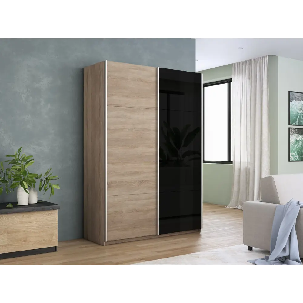 Фото 2 Шкаф-купе Мебельная компания е1 500399 230x160x57 см 8 полок ЛДСП цвет сонома Фото 2 Шкаф-купе Мебельная компания е1 500399 230x160x57 см 8 полок ЛДСП цвет сонома