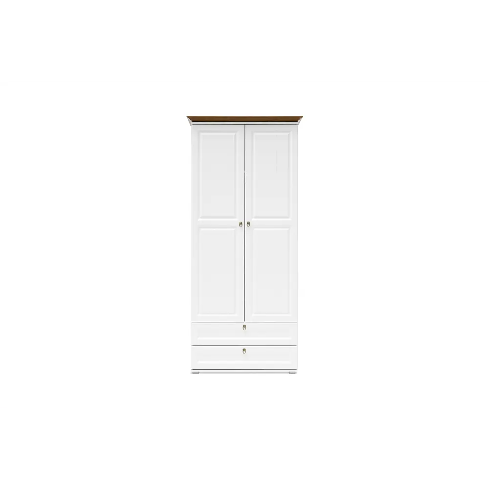 Фото 11 Шкаф Миф 90x211.60x52.80 см 2 створчатый ЛДСП цвет белый/орех Фото 11 Шкаф Миф 90x211.60x52.80 см 2 створчатый ЛДСП цвет белый/орех