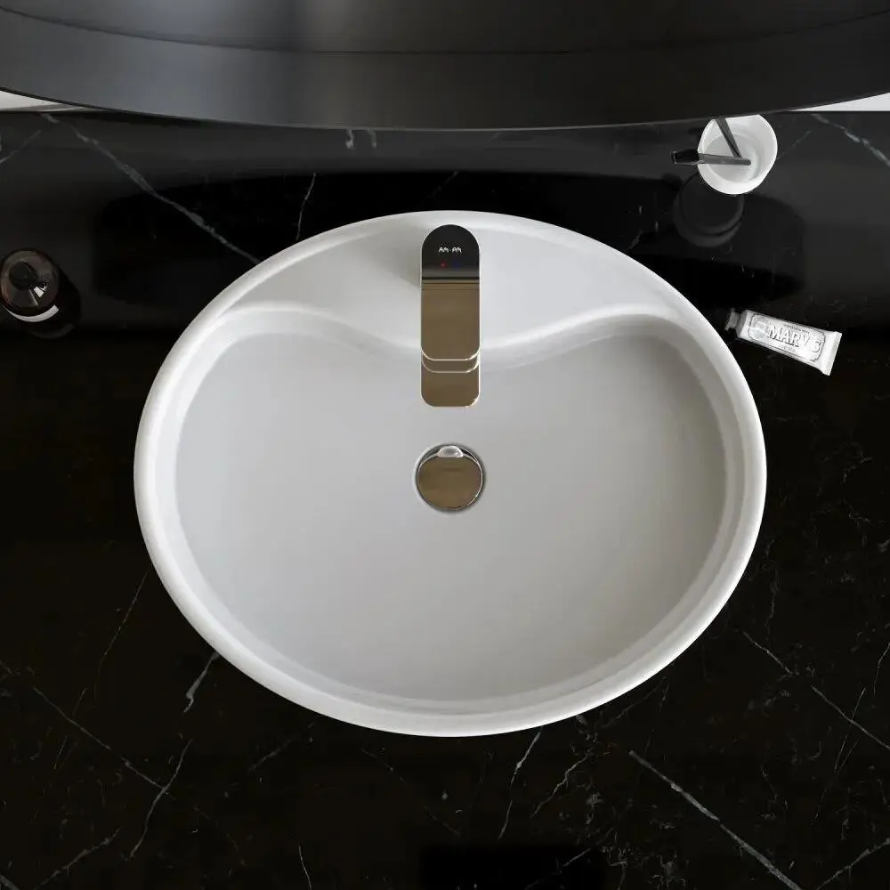 Фото 4 Раковина для ванной AM.PM накладная со смесителем X-Joy хром 56 см на столешницу