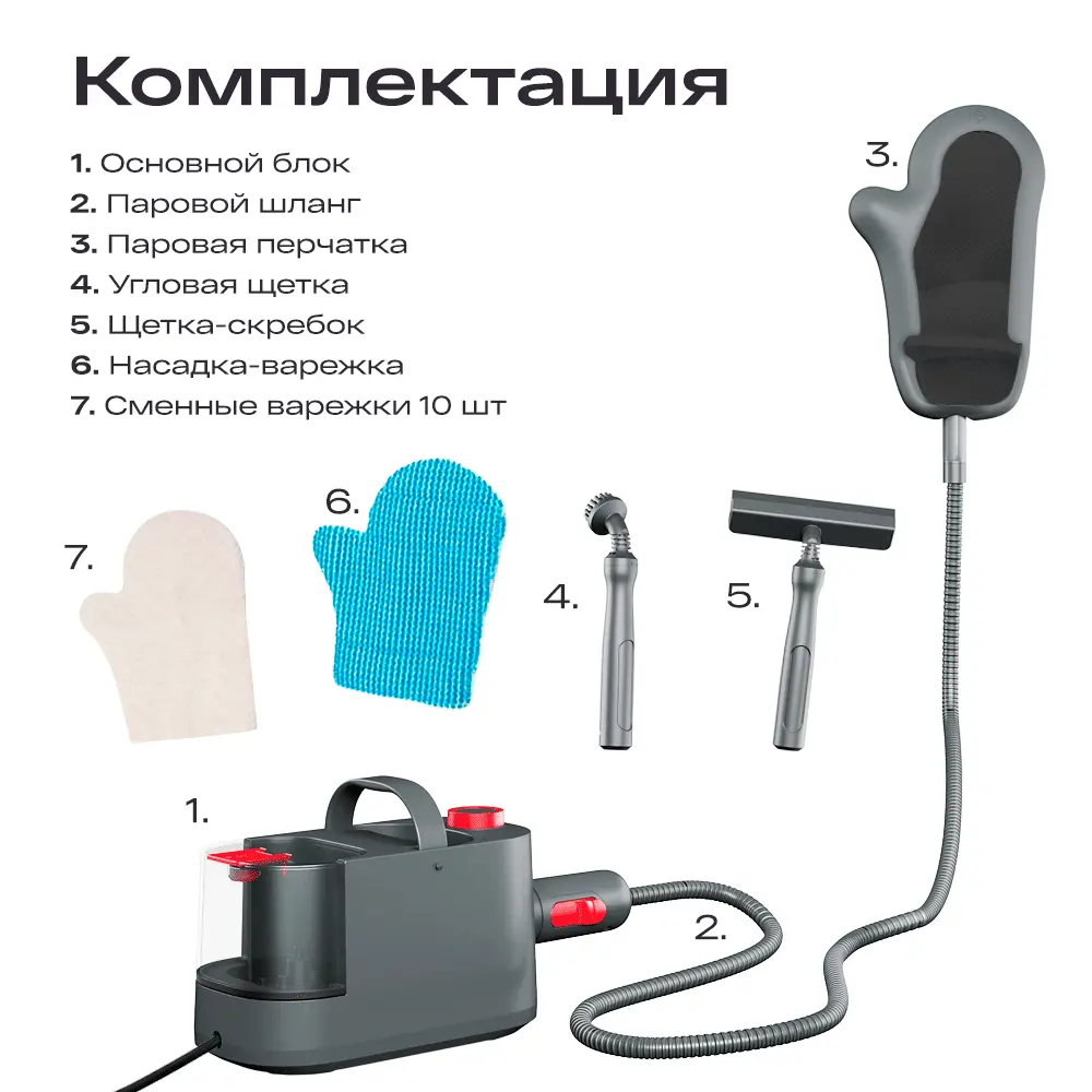 Фото 6 Пароочиститель Atvel С100 1050 Вт 0.4 л Фото 6 Пароочиститель Atvel С100 1050 Вт 0.4 л