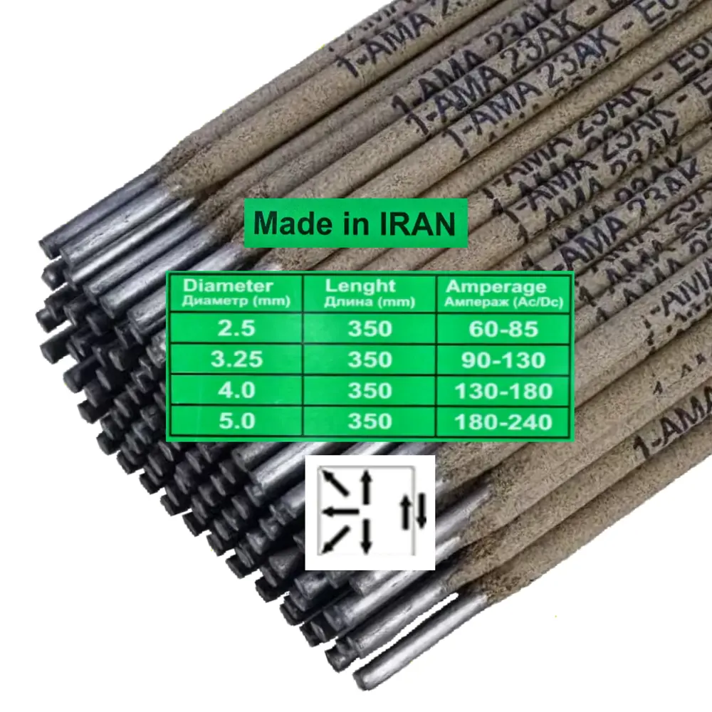 Фото 3 Электрод сварочный ОК 46.00 Ama Industrial АМА 23АК 3.25 мм 2.5 кг Фото 3 Электрод сварочный ОК 46.00 Ama Industrial АМА 23АК 3.25 мм 2.5 кг