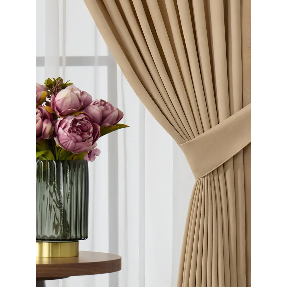 Фото 2 Штора Arya home 8001885868572 на шторной ленте 250x150 см цвет карамель Фото 2 Штора Arya home 8001885868572 на шторной ленте 250x150 см цвет карамель