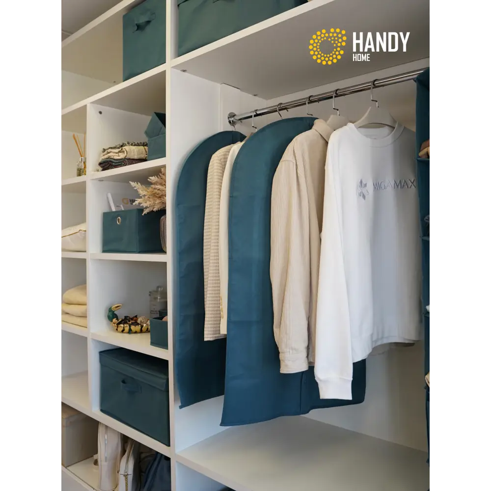 Фото 3 Чехол для хранения Handy home 60x135 см цвет синий Фото 3 Чехол для хранения Handy home 60x135 см цвет синий