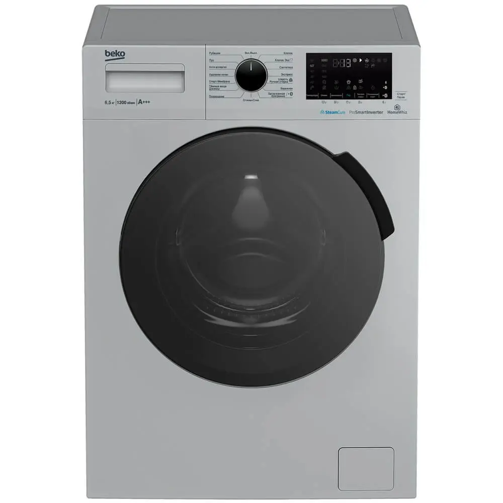 Фото Стиральная машина Beko Wspe6h616s 59.6x84x44 см 6.5 кг цвет серый