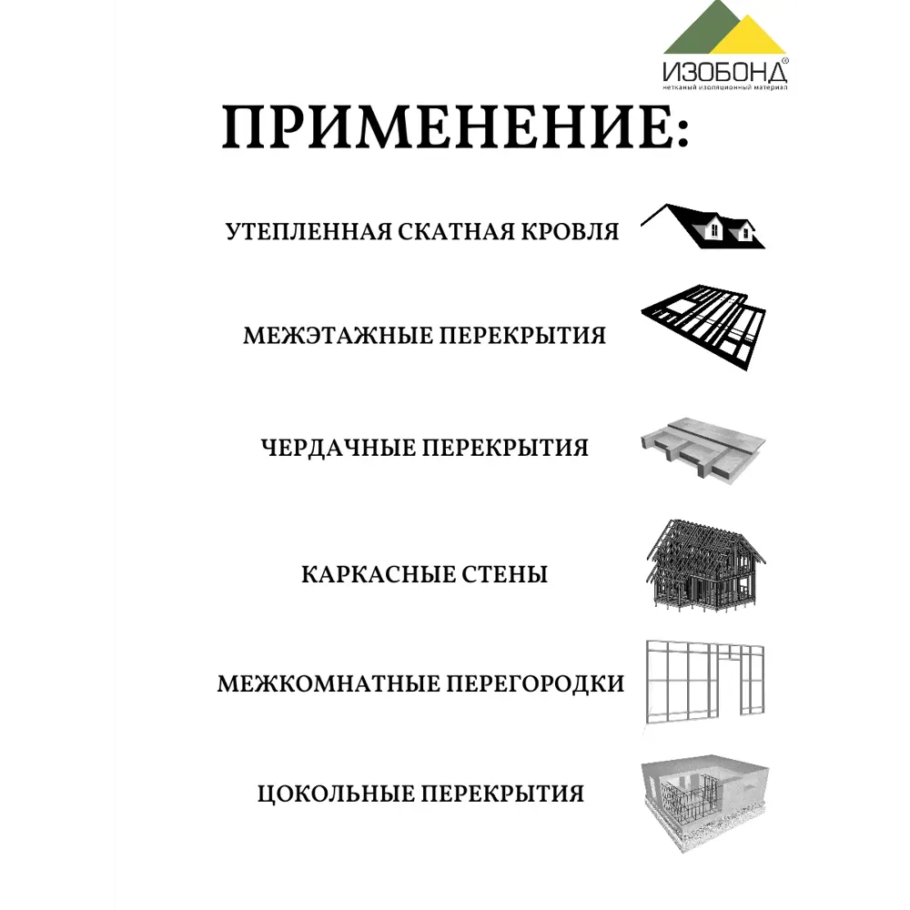 Фото 5 Пленка пароизоляционная Изобонд 35г/м² 70м² Фото 5 Пленка пароизоляционная Изобонд 35г/м² 70м²