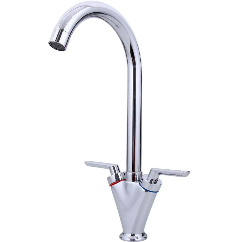 Фото Смеситель для кухни Frap 30386 поворотный излив 23.5 см цвет хром