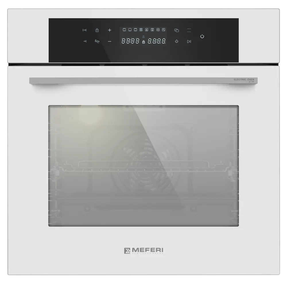 Фото 11 Электрический встраиваемый духовой шкаф Meferi MEO6010WH Ultra 60x60x56 см цвет белый Фото 11 Электрический встраиваемый духовой шкаф Meferi MEO6010WH Ultra 60x60x56 см цвет белый