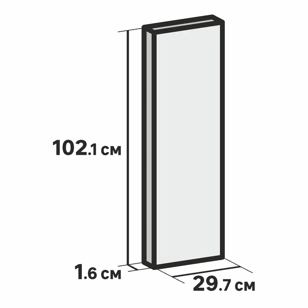 Фото 16 Фасад кухонного шкафа Аша 29.7x102.1 см KONSENSA ЛДСП цвет белый