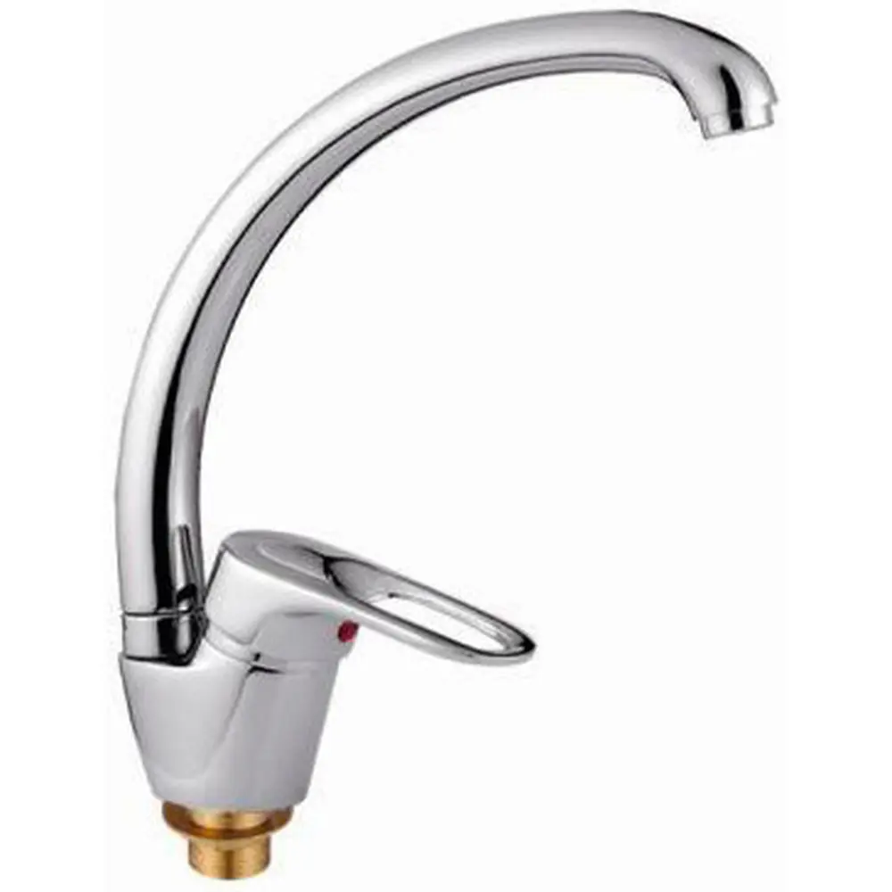 Фото Смеситель для кухни Frap 14827 поворотный излив 18.7 см цвет хром