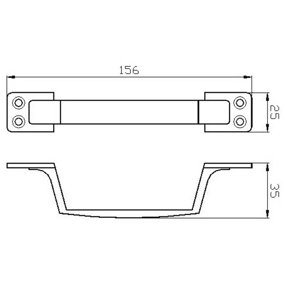 Фото 2 Ручка-скоба РС-80 бронзовый антик Фото 2 Ручка-скоба РС-80 бронзовый антик
