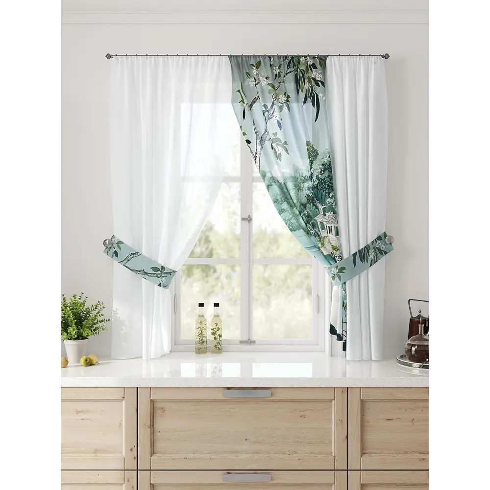 Фото Тюль Comfy way Лерис - 07 CW509007-150 на шторной ленте 150x300 см цвет белый Фото Тюль Comfy way Лерис - 07 CW509007-150 на шторной ленте 150x300 см цвет белый
