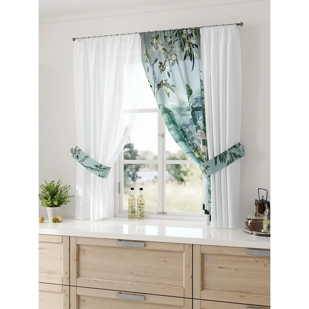 Фото 2 Тюль Comfy way Лерис - 07 CW509007-150 на шторной ленте 150x300 см цвет белый Фото 2 Тюль Comfy way Лерис - 07 CW509007-150 на шторной ленте 150x300 см цвет белый