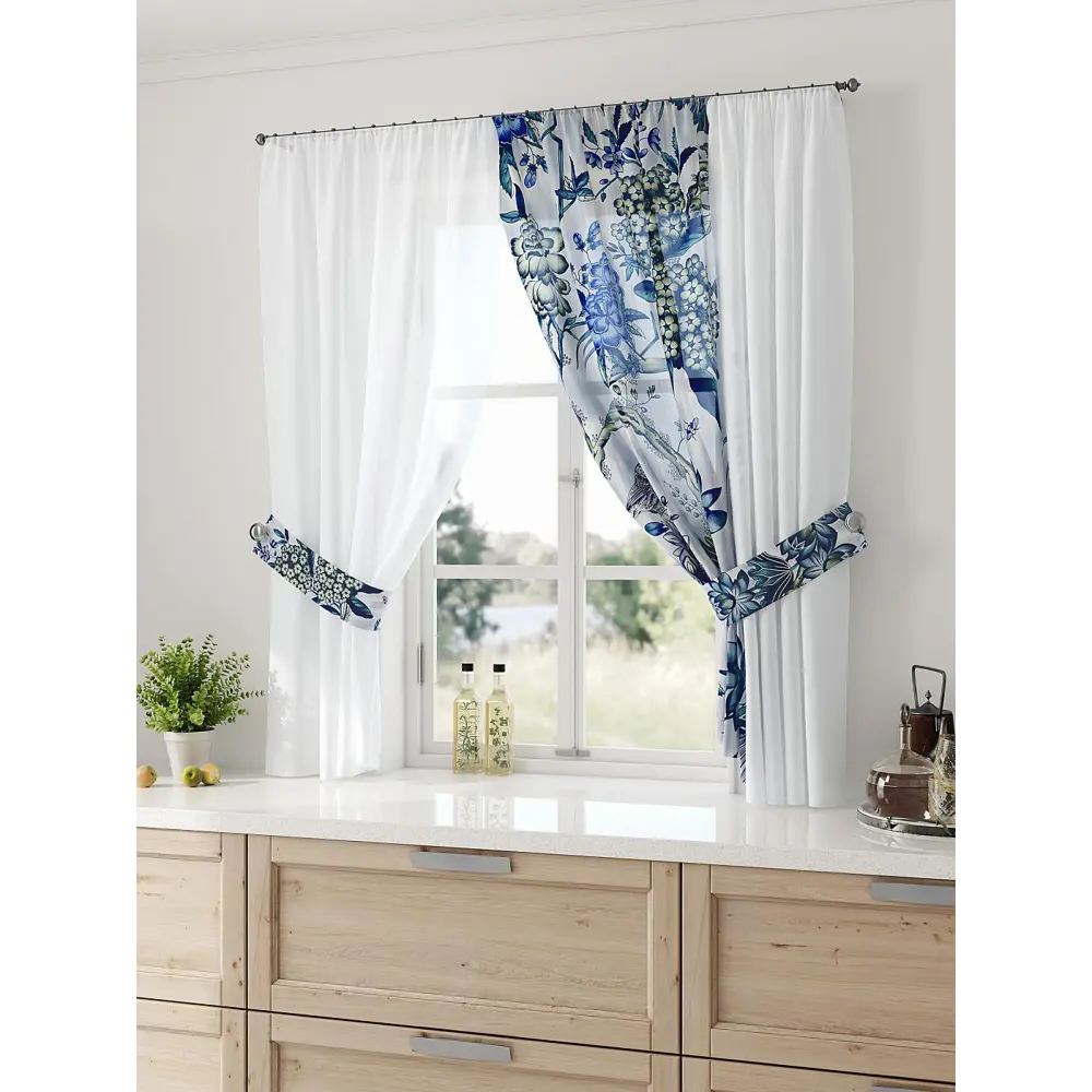 Фото 2 Тюль Comfy way Лерис - 11 CW509011-150 на шторной ленте 150x300 см цвет белый