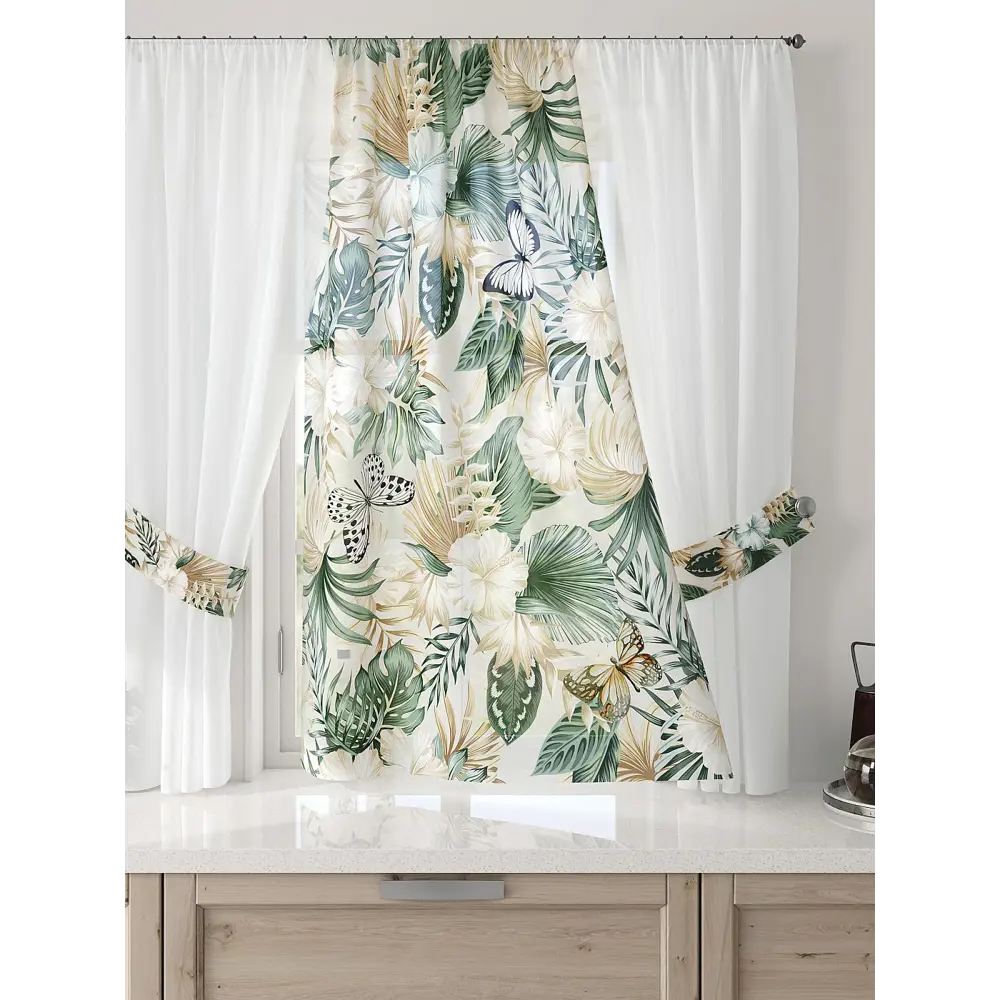 Фото 3 Тюль Comfy way Лерис - 22 CW509022-150 на шторной ленте 150x300 см цвет бежевый Фото 3 Тюль Comfy way Лерис - 22 CW509022-150 на шторной ленте 150x300 см цвет бежевый