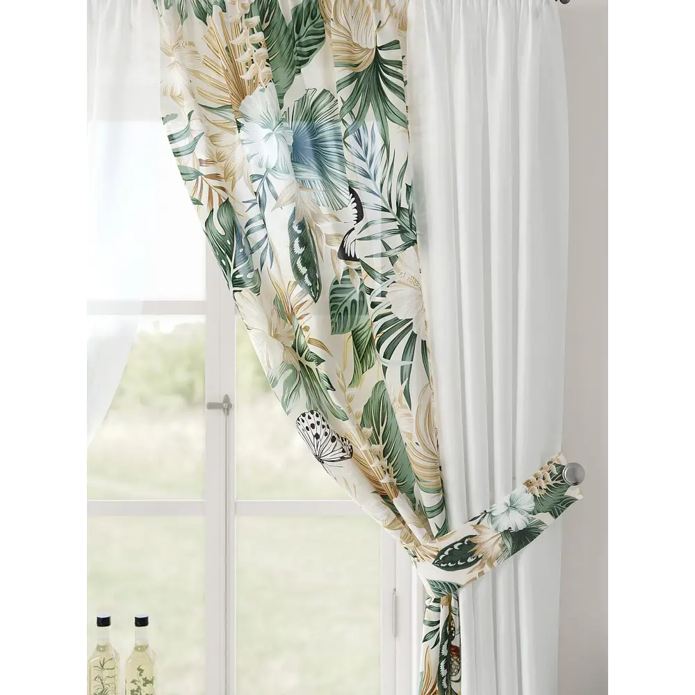 Фото 5 Тюль Comfy way Лерис - 22 CW509022-150 на шторной ленте 150x300 см цвет бежевый Фото 5 Тюль Comfy way Лерис - 22 CW509022-150 на шторной ленте 150x300 см цвет бежевый