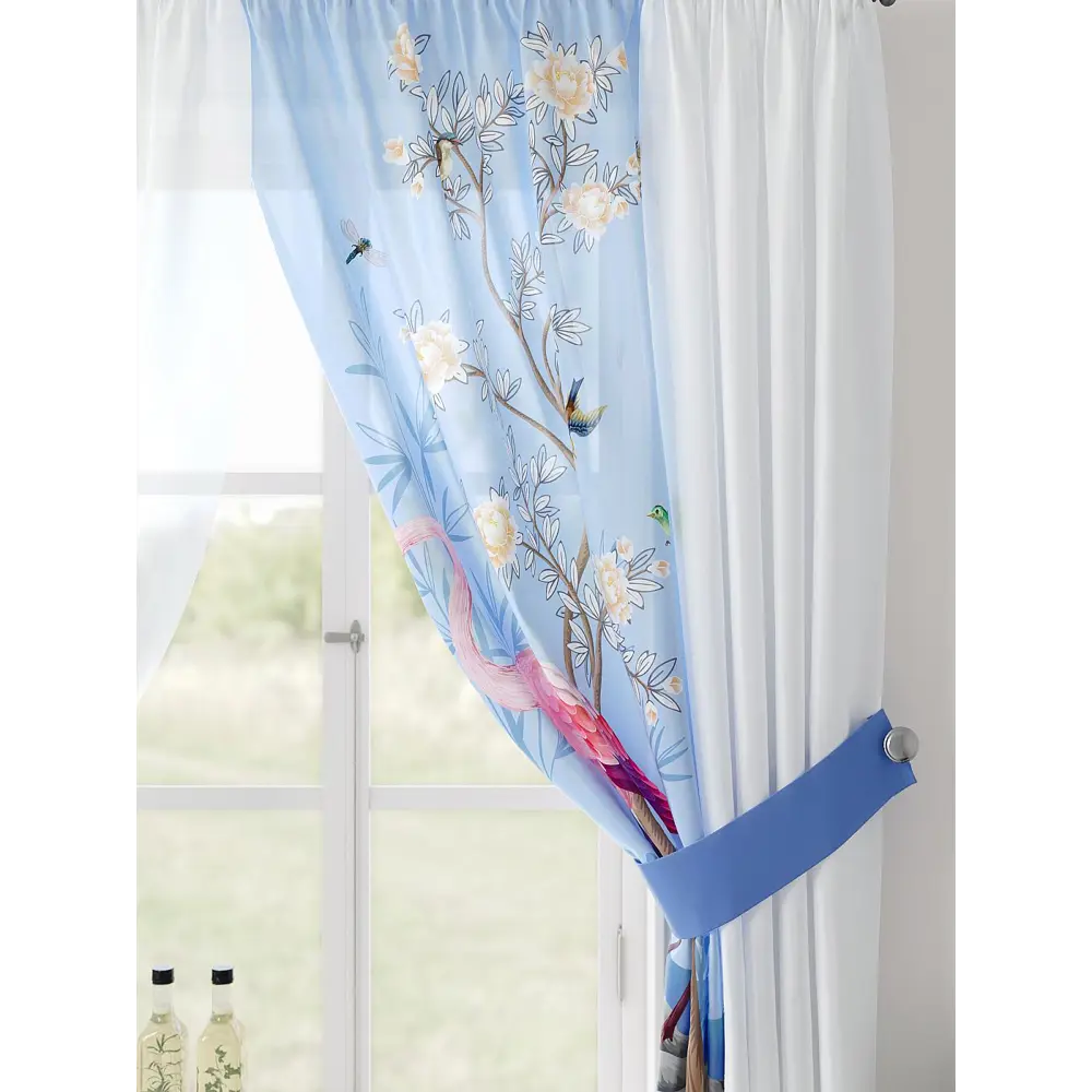 Фото 5 Тюль Comfy way Лерис - 25 CW509025-150 на шторной ленте 150x300 см цвет белый