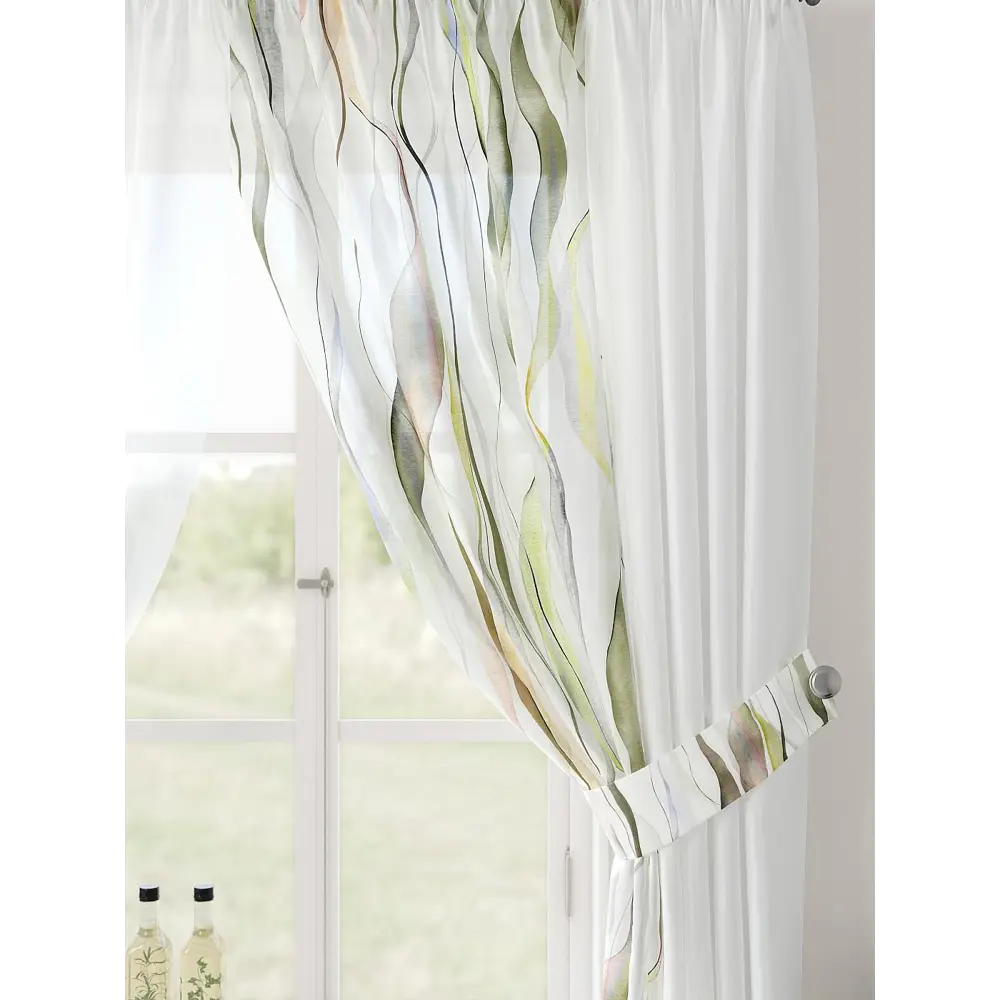 Фото 5 Тюль Comfy way Лерис - 28 CW509028-150 на шторной ленте 150x300 см цвет белый