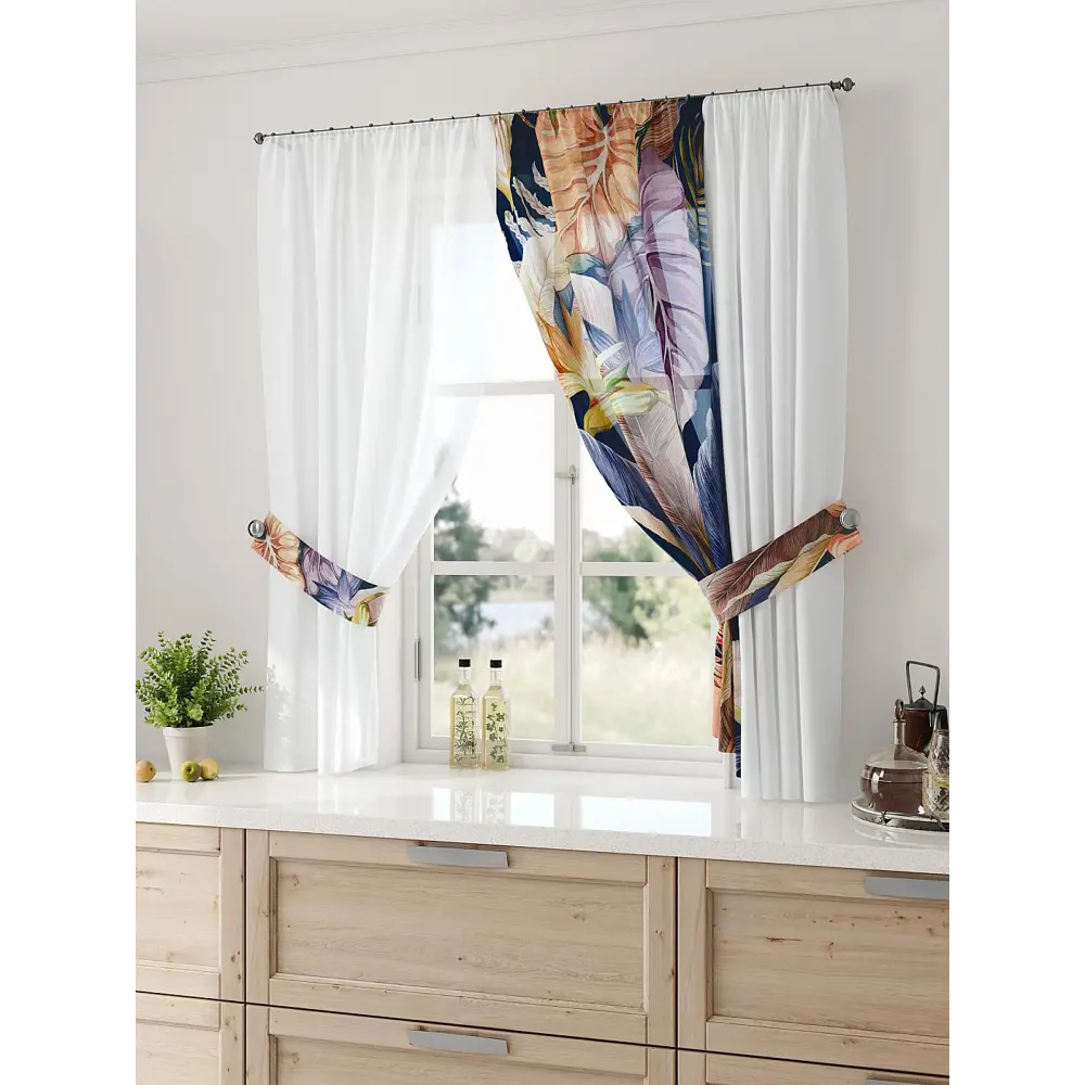 Фото 2 Тюль Comfy way Лерис - 32 CW509032-150 на шторной ленте 150x300 см цвет белый Фото 2 Тюль Comfy way Лерис - 32 CW509032-150 на шторной ленте 150x300 см цвет белый