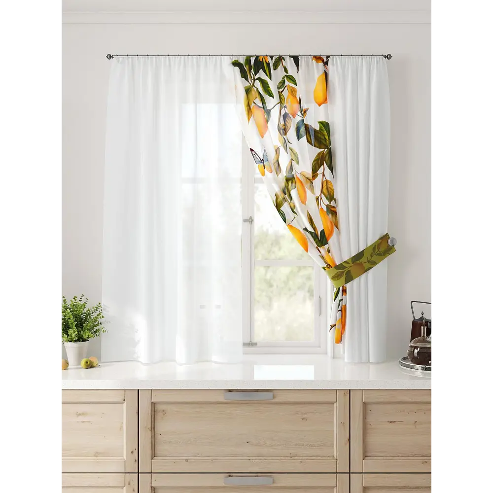 Фото 4 Тюль Comfy way Лерис - 43 CW509043-150 на шторной ленте 150x300 см цвет белый Фото 4 Тюль Comfy way Лерис - 43 CW509043-150 на шторной ленте 150x300 см цвет белый