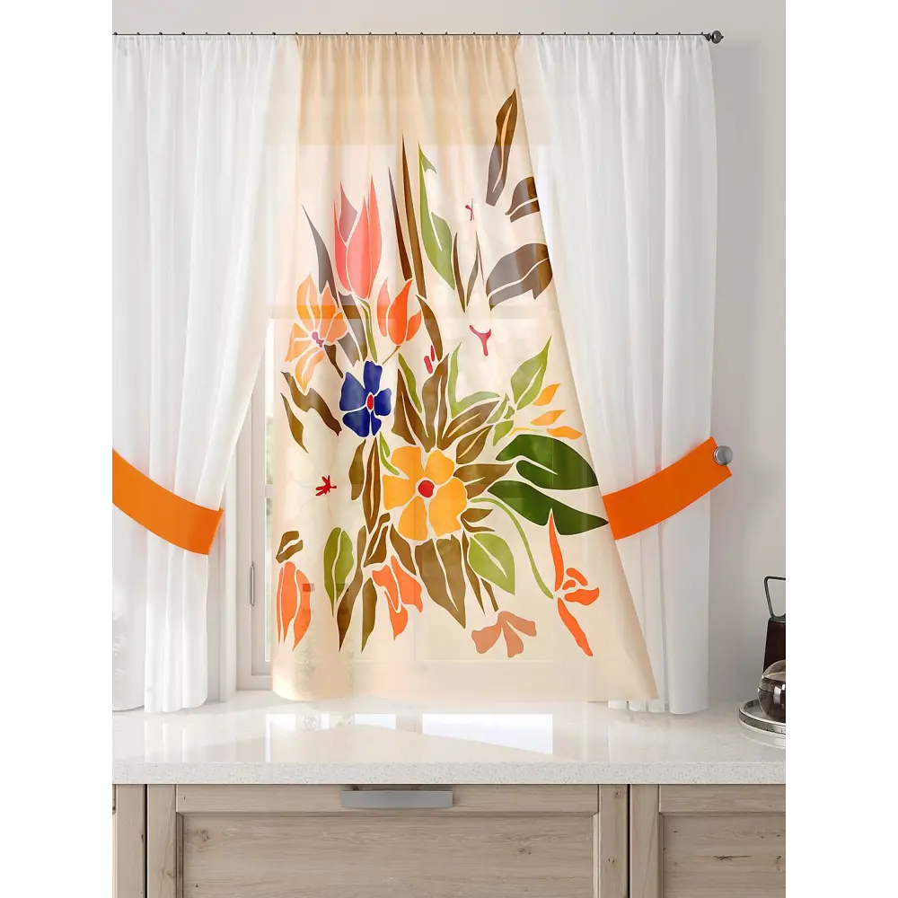 Фото 3 Тюль Comfy way Лерис - 56 CW509056-150 на шторной ленте 150x300 см цвет белый Фото 3 Тюль Comfy way Лерис - 56 CW509056-150 на шторной ленте 150x300 см цвет белый