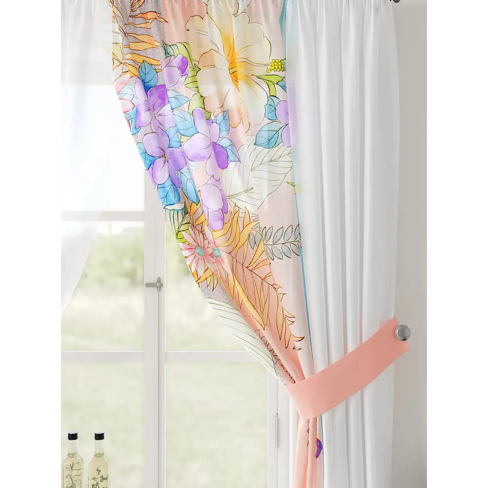 Фото 5 Тюль Comfy way Лерис - 57 CW509057-150 на шторной ленте 150x300 см цвет белый