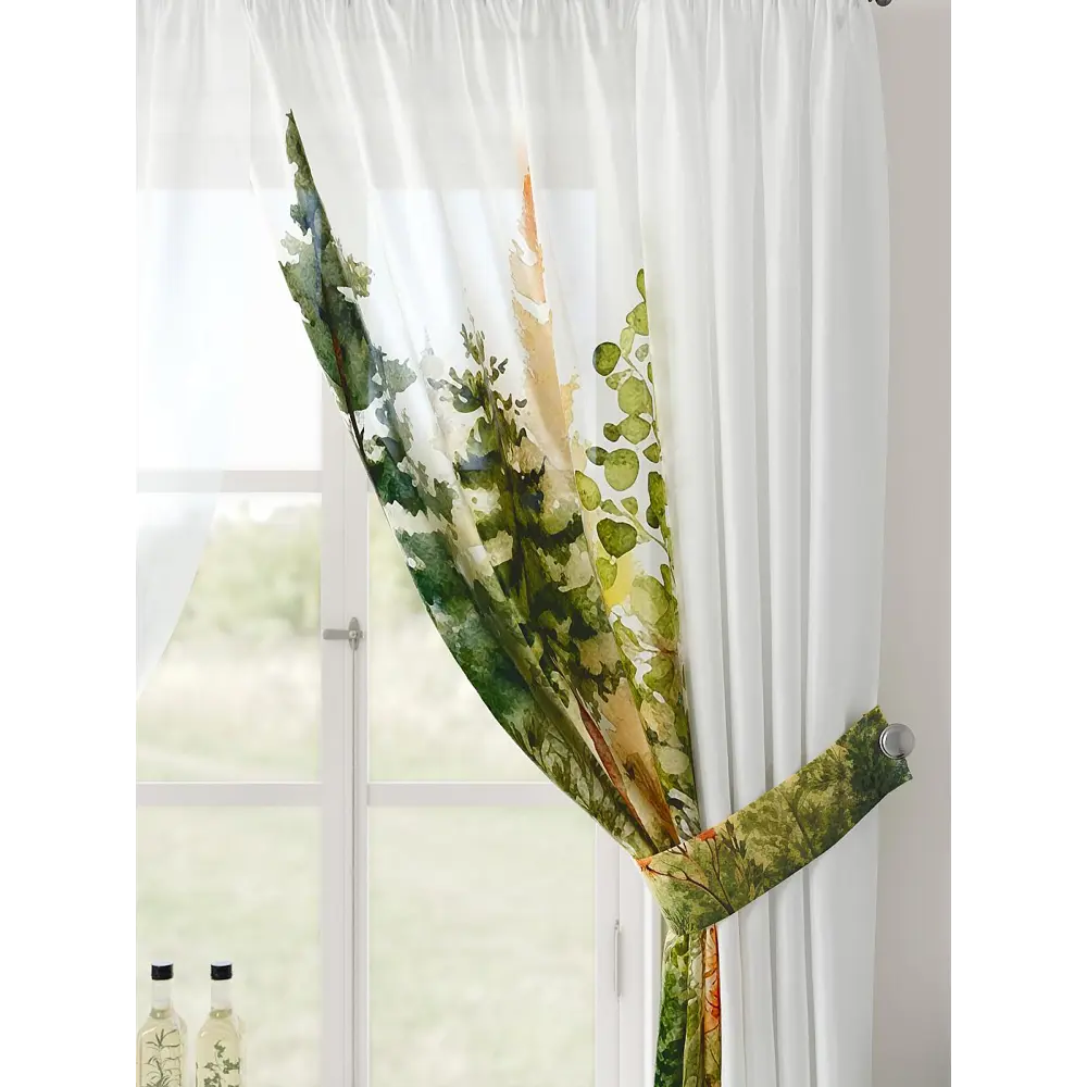 Фото 5 Тюль Comfy way Лерис - 66 CW509066-150 на шторной ленте 150x300 см цвет бежевый