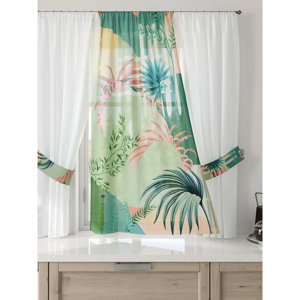 Фото 3 Тюль Comfy way Лерис - 68 CW509068-150 на шторной ленте 150x300 см цвет бежевый Фото 3 Тюль Comfy way Лерис - 68 CW509068-150 на шторной ленте 150x300 см цвет бежевый