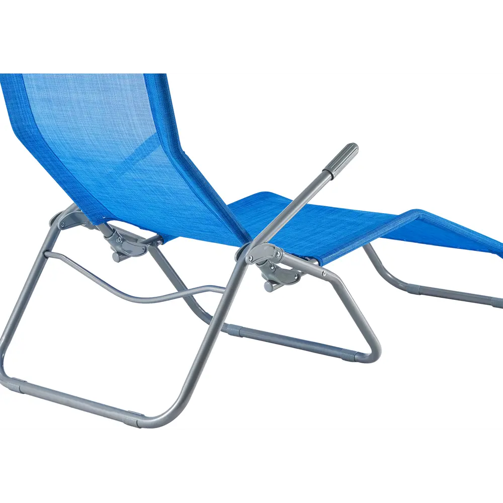 Фото 6 Шезлонг складной GoGarden Comfy Plus садовый цвет синий меланж 143x60x97 см Фото 6 Шезлонг складной GoGarden Comfy Plus садовый цвет синий меланж 143x60x97 см