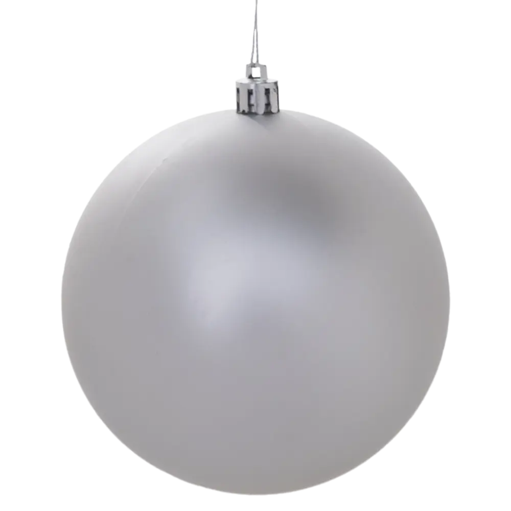 Фото 6 Набор елочных шаров Basic ø10 см пластик серый 8 шт. новогодний Фото 6 Набор елочных шаров Basic ø10 см пластик серый 8 шт. новогодний