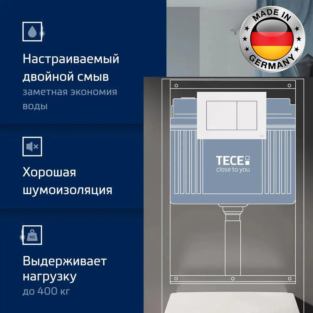 Фото 6 Комплект инсталляция с унитазом Tece 9400413Q0140 цвет черный Фото 6 Комплект инсталляция с унитазом Tece 9400413Q0140 цвет черный