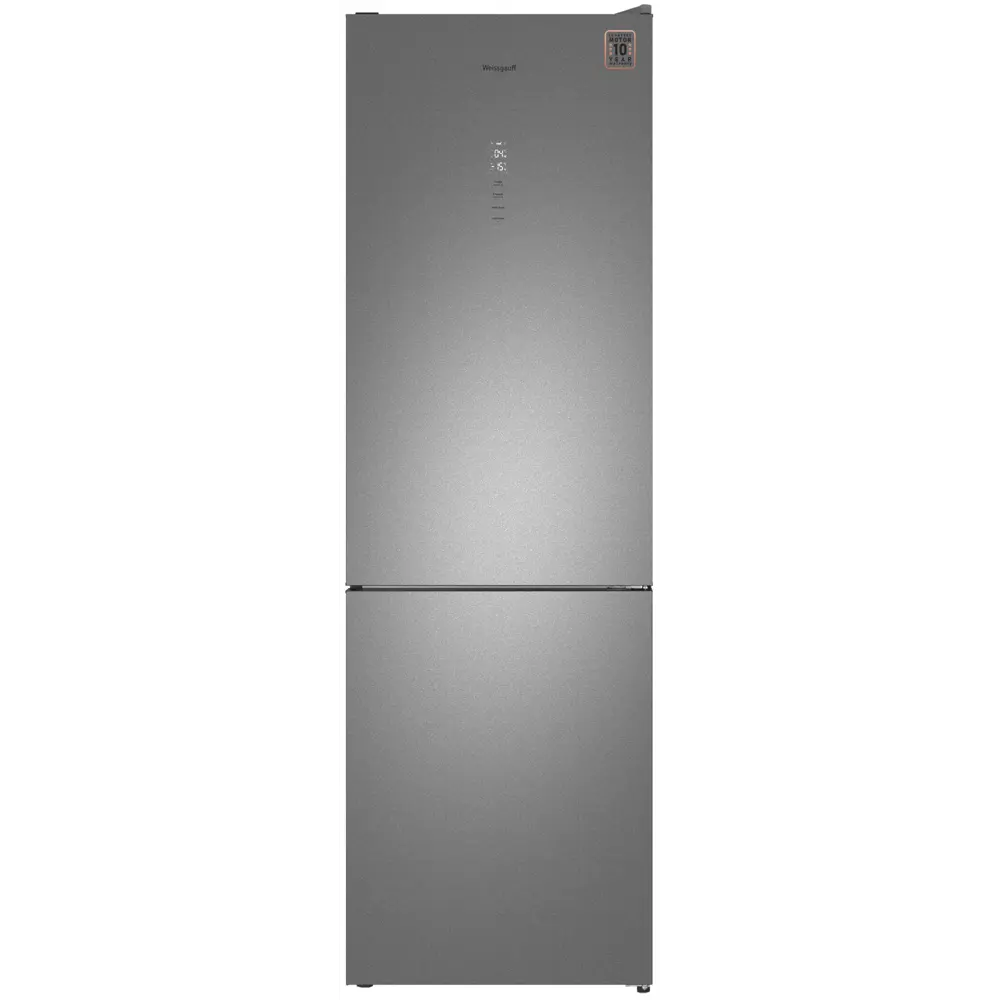 Фото Холодильник Weissgauff 437283 59.5x193.5 см цвет матовая сталь