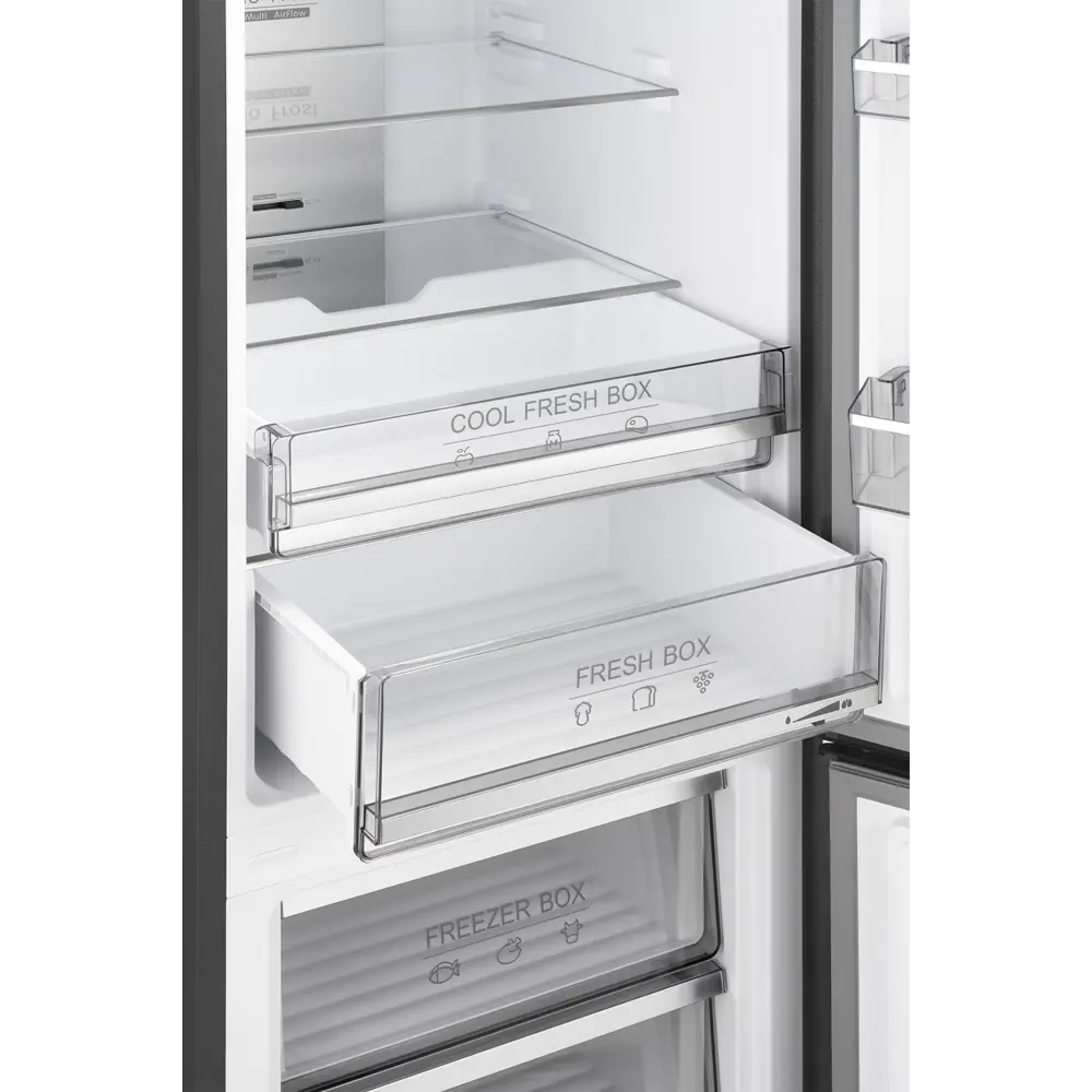 Фото 8 Холодильник Weissgauff 437282 59.5x193.5 см цвет серый Фото 8 Холодильник Weissgauff 437282 59.5x193.5 см цвет серый