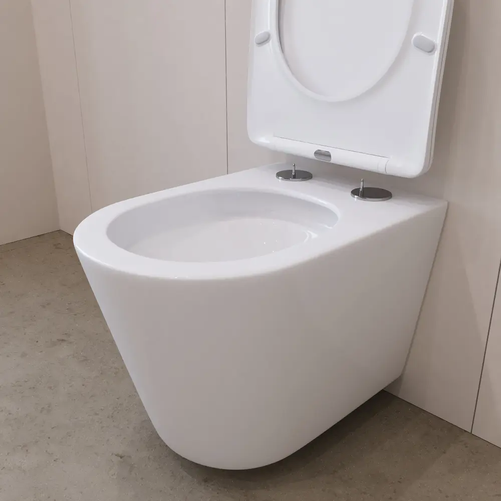 Фото 6 Инсталляция GROHE Rapid SL с клавишей 3 режима с клавишей матовый хром и унитаз подвесной ADT Long 52x36.5 Vortex белый матовый конус Фото 6 Инсталляция GROHE Rapid SL с клавишей 3 режима с клавишей матовый хром и унитаз подвесной ADT Long 52x36.5 Vortex белый матовый конус