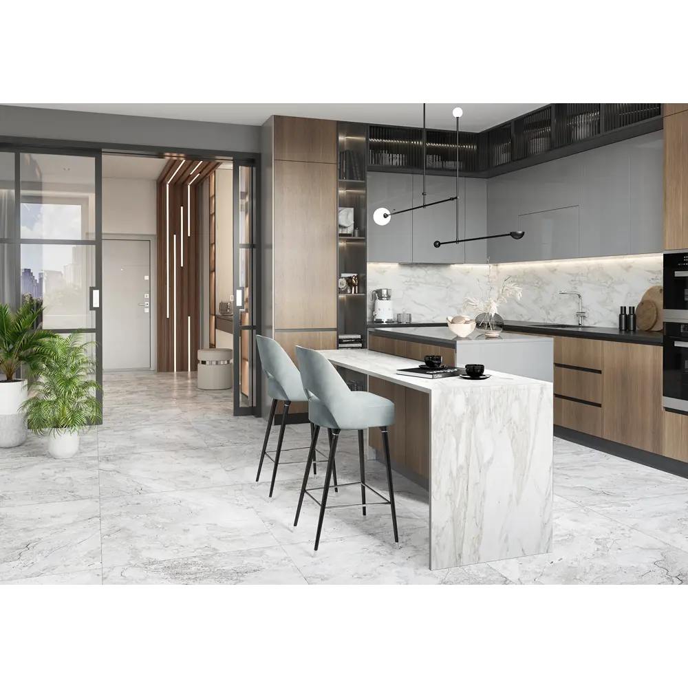 Фото Керамогранит Alma Ceramica Brazil GFU04BRZ07R sugar-эффект 60x60 1.44 м² цвет серый Фото Керамогранит Alma Ceramica Brazil GFU04BRZ07R sugar-эффект 60x60 1.44 м² цвет серый