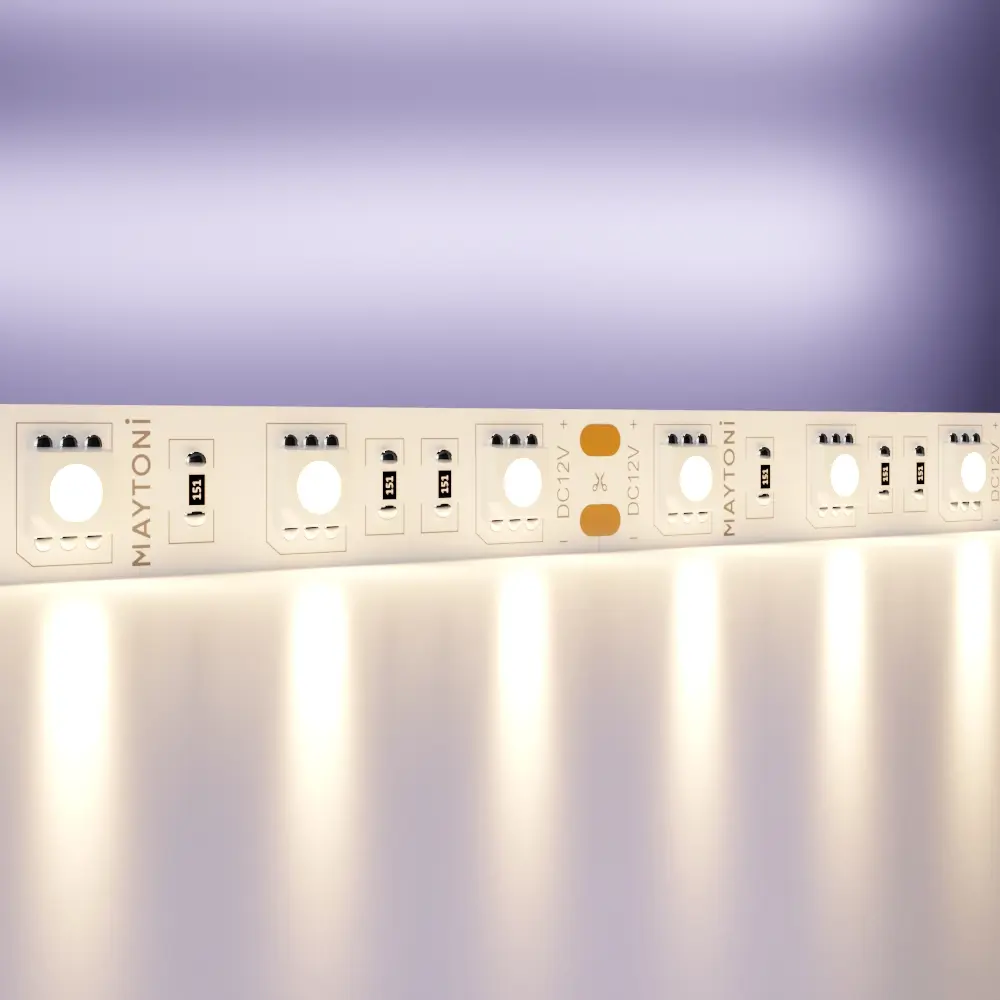 Фото 4 Светодиодная лента MAYTONI Led strip 10128 SMD 5050 60 диод/14.40 Вт/м 12 В IP20 5 м теплый белый свет Фото 4 Светодиодная лента MAYTONI Led strip 10128 SMD 5050 60 диод/14.40 Вт/м 12 В IP20 5 м теплый белый свет