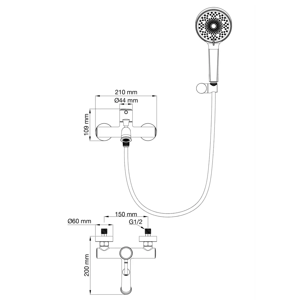 Фото Смеситель для ванны Wonzon & woghand WW-88037073-MB цвет черный матовый Фото Смеситель для ванны Wonzon & woghand WW-88037073-MB цвет черный матовый