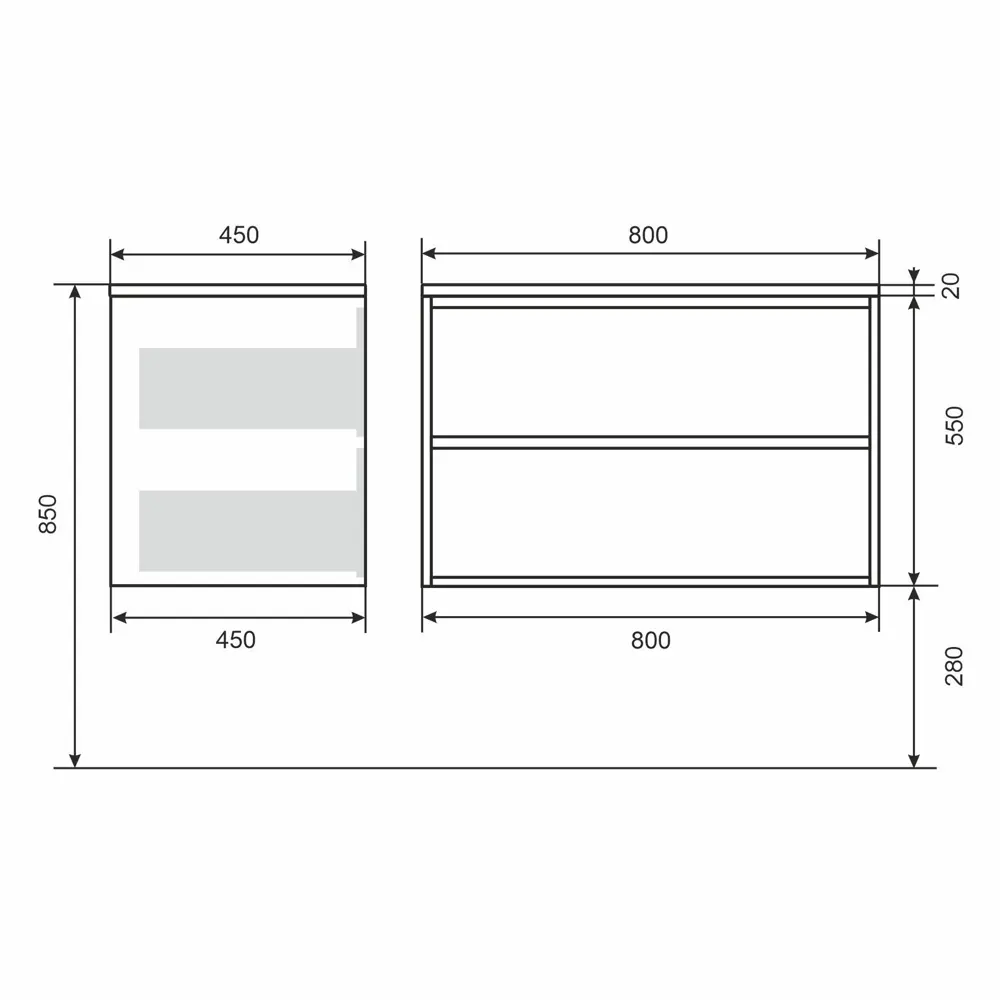 Фото 9 Тумба с раковиной для ванной подвесная Uperwood Next Premium 80x45x57 см белая, 2 ящика Фото 9 Тумба с раковиной для ванной подвесная Uperwood Next Premium 80x45x57 см белая, 2 ящика