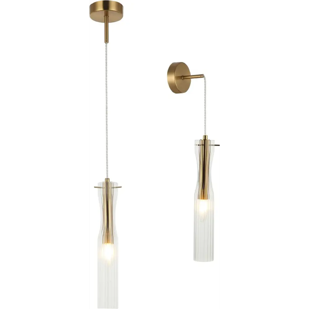 Фото 2 Светильник подвесной Stilfort Monne 2184-05-01pw 1 лампа 2 м² цвет бронза