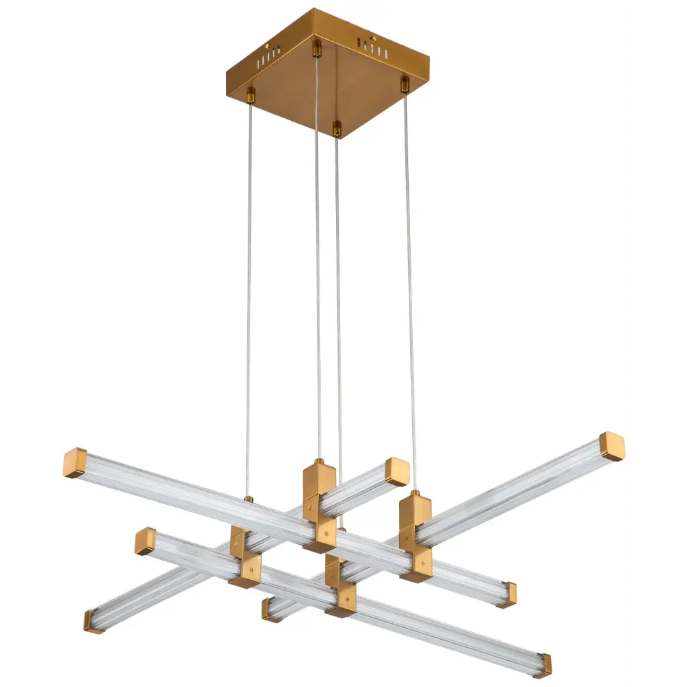Фото 2 Светильник подвесной светодиодный Stilfort 4010-05-04P Quadro с пультом управления 18 м² регулируемый белый свет цвет бронза Фото 2 Светильник подвесной светодиодный Stilfort 4010-05-04P Quadro с пультом управления 18 м² регулируемый белый свет цвет бронза