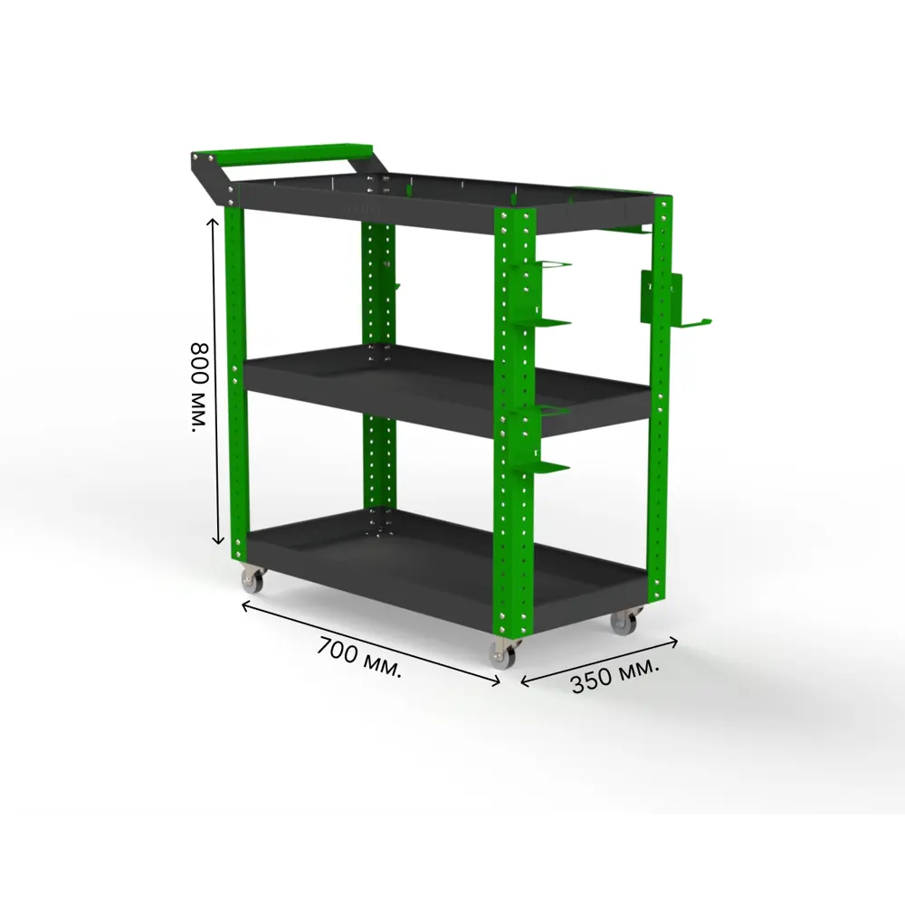 Фото 2 Тележка инструментальная Metalex Тип 1 118040 900x450x800 мм Фото 2 Тележка инструментальная Metalex Тип 1 118040 900x450x800 мм