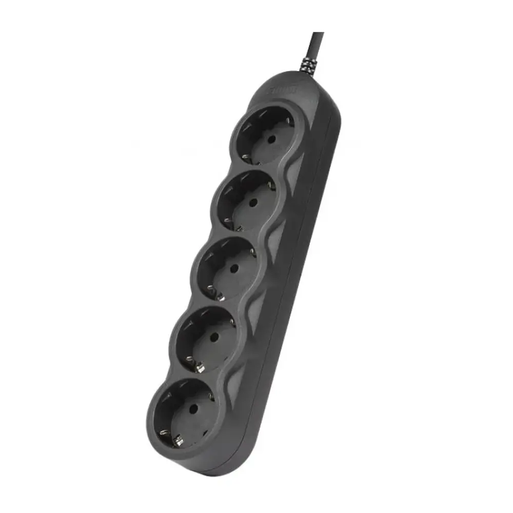 Фото Сетевой фильтр Filum FL-SP3-5-0.5M-BL2-UPS 3x0.5 0.5 м 5 розеток с заземлением 2200 Вт цвет черный Фото Сетевой фильтр Filum FL-SP3-5-0.5M-BL2-UPS 3x0.5 0.5 м 5 розеток с заземлением 2200 Вт цвет черный