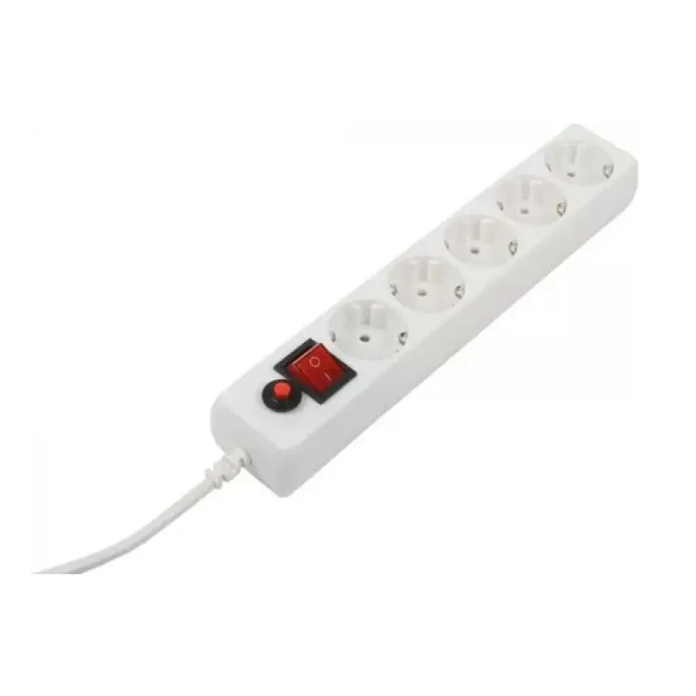 Фото 3 Сетевой фильтр Filum FL-SP3-5-3M/10 3x0.75 3 м 5 розеток с заземлением 2200 Вт цвет белый 10 шт. Фото 3 Сетевой фильтр Filum FL-SP3-5-3M/10 3x0.75 3 м 5 розеток с заземлением 2200 Вт цвет белый 10 шт.