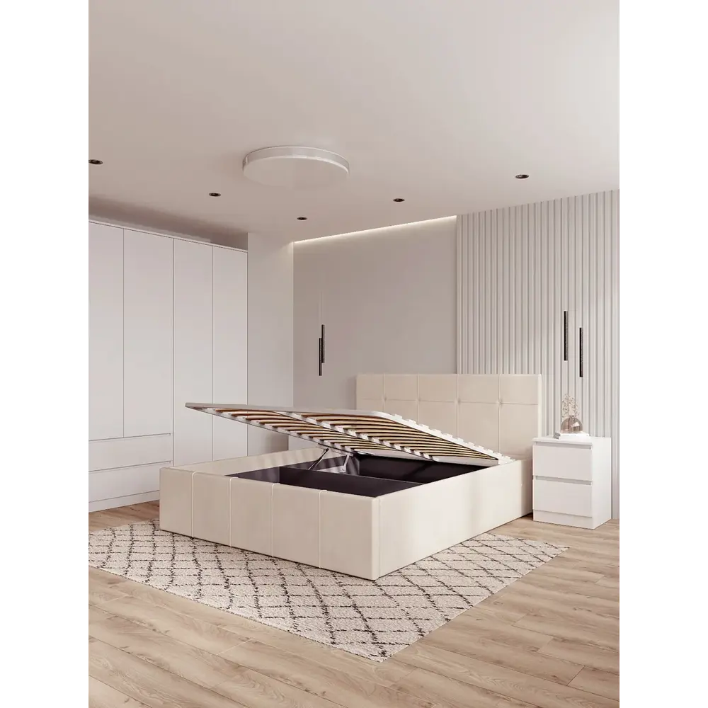 Фото 5 Кровать Дсв мебель 00000064201 171 x 101 x 215 см ЛДСП цвет ванильный