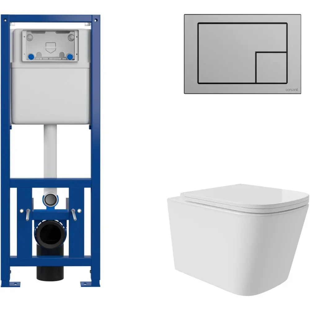 Фото Комплект инсталляция с унитазом Cersanit S-IN-MZ-LINK_PRO64107QV0210 цвет белый Фото Комплект инсталляция с унитазом Cersanit S-IN-MZ-LINK_PRO64107QV0210 цвет белый
