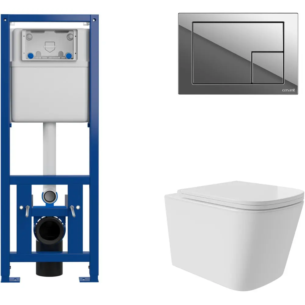 Фото Комплект инсталляция с унитазом Cersanit S-IN-MZ-LINK_PRO64108QV0210 цвет белый Фото Комплект инсталляция с унитазом Cersanit S-IN-MZ-LINK_PRO64108QV0210 цвет белый