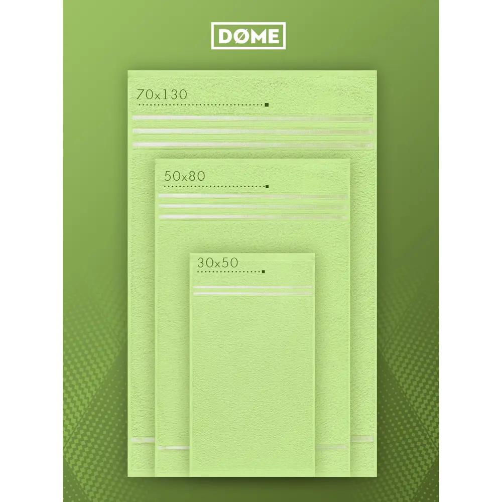 Фото 3 Полотенце Dome Гармоника для ванной 70x130 см салатовый-светло Фото 3 Полотенце Dome Гармоника для ванной 70x130 см салатовый-светло