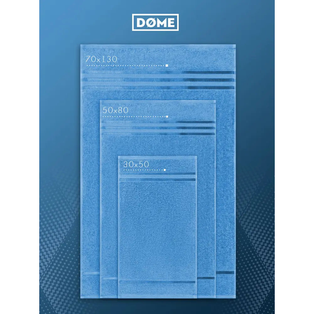 Фото 3 Полотенце Dome Гармоника 1005.00180 для ванной 70x130 см темно-бирюзовый Фото 3 Полотенце Dome Гармоника 1005.00180 для ванной 70x130 см темно-бирюзовый