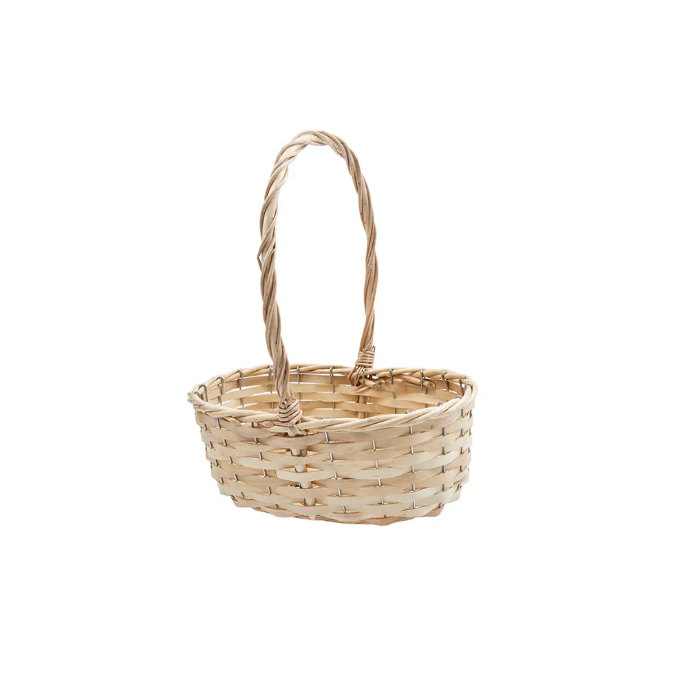 Фото Корзина подарочная Natural House ZX-04S овальная 25x16x10 см ива бежевый